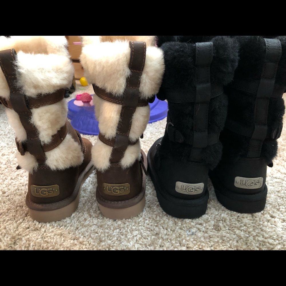 NEW UGG Girls Glasgow Leather Boots Model#1010254